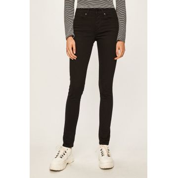 Levi's jeanși femei , medium waist 18881.0052-Blacks