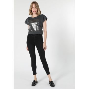 Blugi crop super slim fit