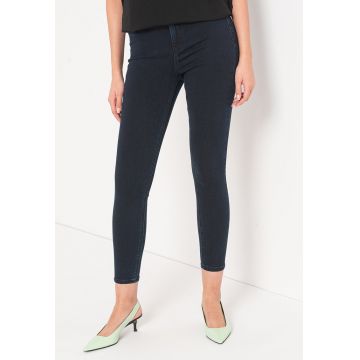 Jeggings crop cu talie medie Denim Zone