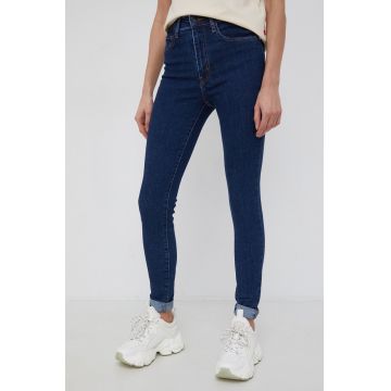 Levi's Jeans Mile High Super Skinny femei, high waist 22791.0211-DarkIndig