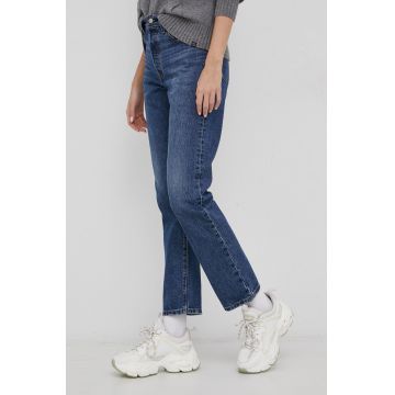 Levi's Jeans 501 femei, high waist 36200.0224-DarkIndig