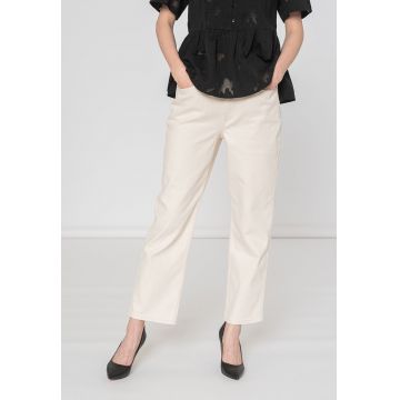 Blugi mom fit cu talie inalta