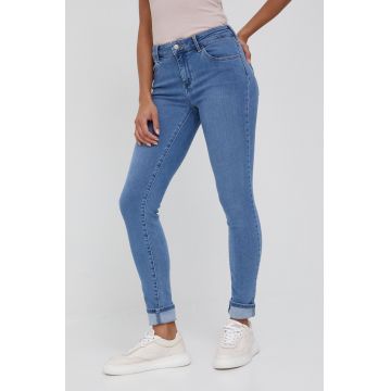 Wrangler jeansi Skinny Soft Marble femei, medium waist
