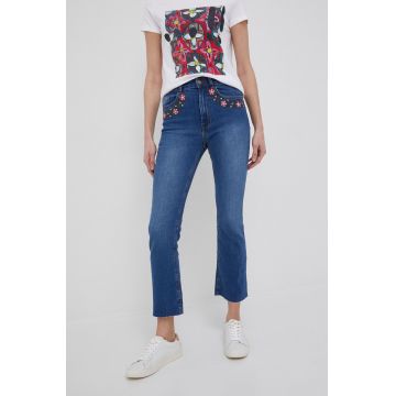 Desigual jeansi femei , high waist