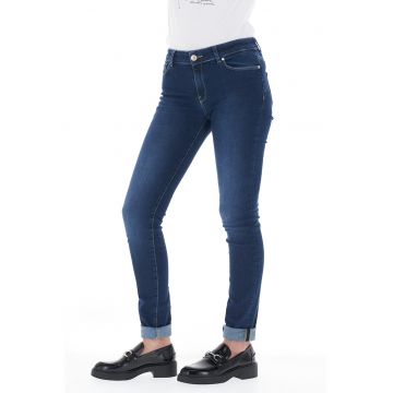 Blugi skinny cu talie medie