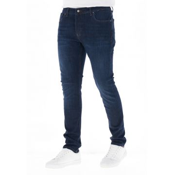 Blugi slim fit cu talie medie