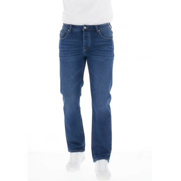 Blugi regular fit cu talie medie