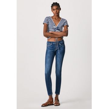 Blugi skinny cu talie joasa Pixie