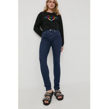 Love Moschino jeansi femei , medium waist