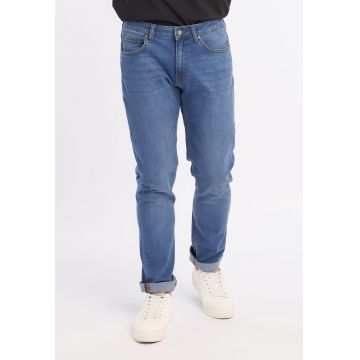 Blugi regular fit cu talie medie