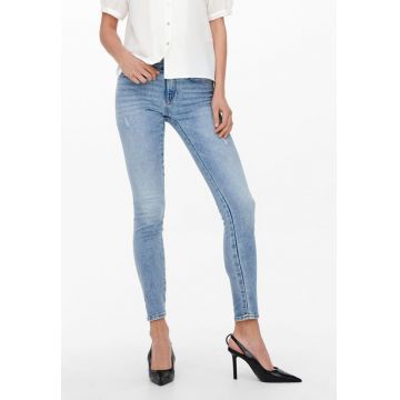 Blugi skinny cu aspect decolorat Asmin