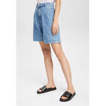 Pantaloni scurti de denim cu talie inalta