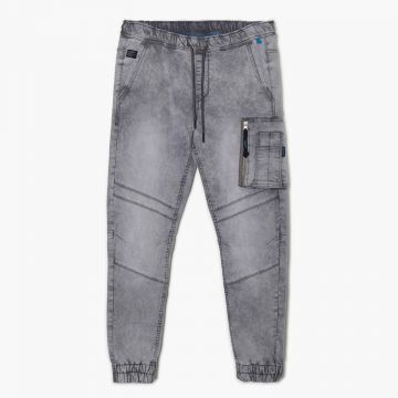 Cropp - Blugi jogger - Gri deschis