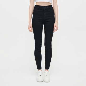 House - Blugi high waist skinny - Negru