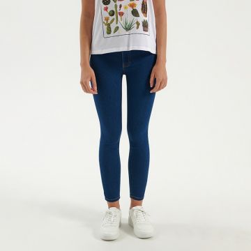 House - Blugi skinny cu talie joasă - Albastru