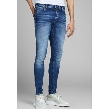 Blugi skinny cu aspect decolorat Tom