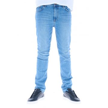 Blugi slim fit cu model cu 5 buzunare