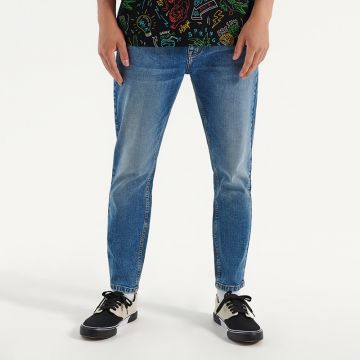 House - Blugi carrot fit - Albastru