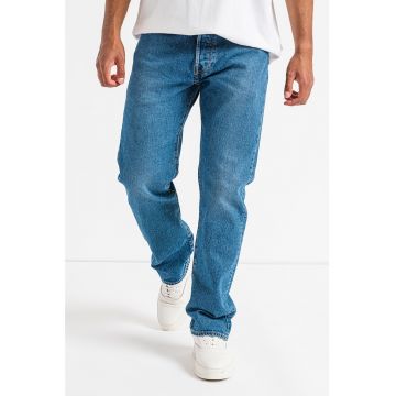 Blugi regular fit cu talie medie