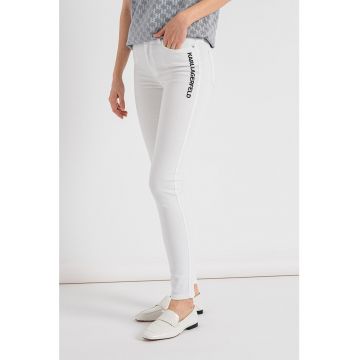 Blugi skinny cu talie medie