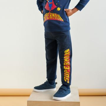 Sinsay - Pantaloni jogger cu Superman - Bleumarin Sinsay - Pantaloni jogger cu Superman - Bleumarin