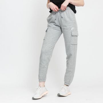 Nike NSW Essential Fleece Mid-Rise Cargo Pants Dk Grey Heather/ White