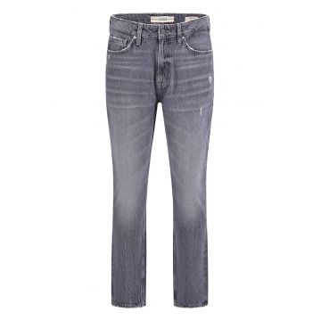 Blugi regular fit cu aspect decolorat