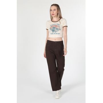 Blugi slim fit cu croiala dreapta