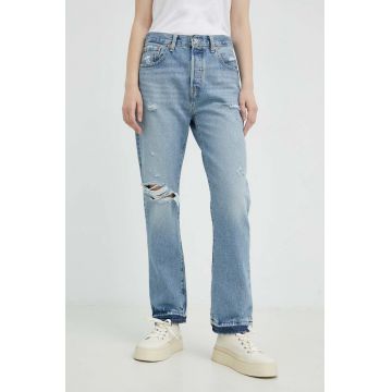 Levi's jeansi 501 Crop femei , high waist