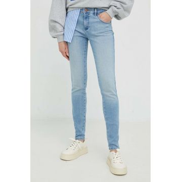 Wrangler jeansi Skinny White Noise femei , medium waist