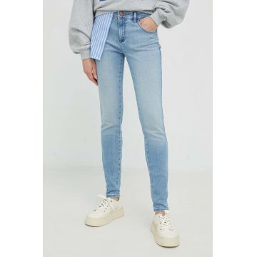 Wrangler jeansi Skinny White Noise femei , medium waist