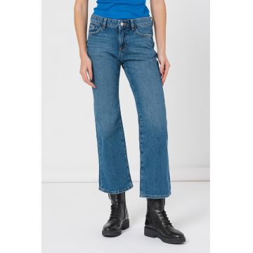 Blugi bootcut crop