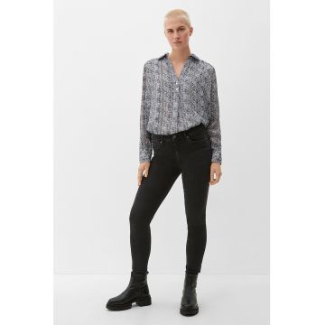 Blugi skinny cu talie inalta