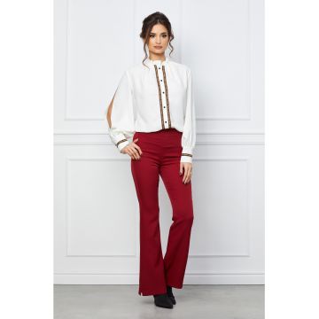 Pantaloni Dy Fashion bordo evazati