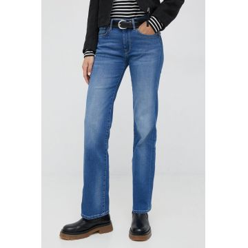 Pepe Jeans jeansi Aubrey femei medium waist