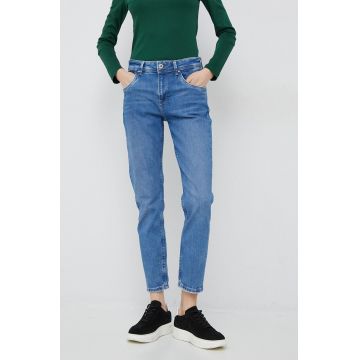 Pepe Jeans jeansi Violet femei high waist Pepe Jeans jeansi Violet femei high waist