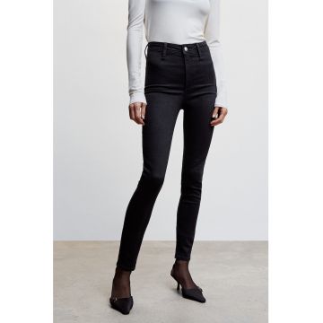 Blugi skinny cu talie inalta