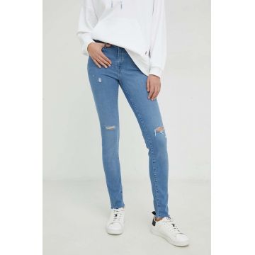 Levi's jeansi 711 Skinny femei medium waist