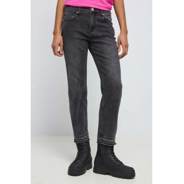 Medicine jeansi femei, culoarea negru