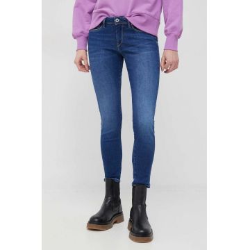 Pepe Jeans jeansi Lola femei medium waist