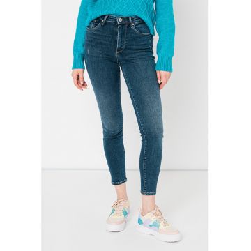 Blugi skinny cu aspect decolorat Sophia