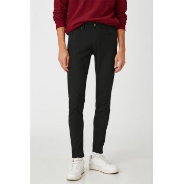 Blugi skinny cu talie joasa