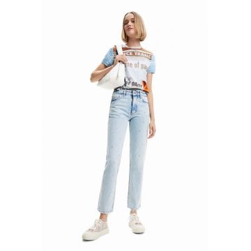 Desigual jeansi femei high waist