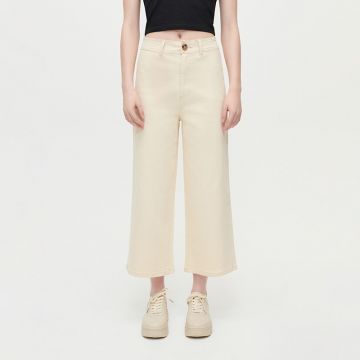 House - Fustă-pantalon din denim - Ivory