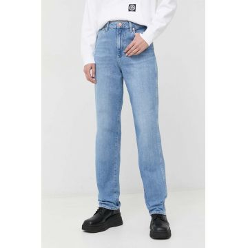 Wrangler jeansi Mom Straight femei high waist