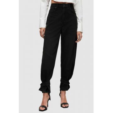 AllSaints blugi din bumbac high waist