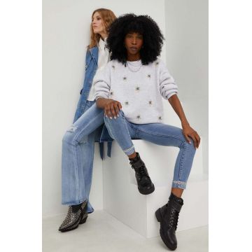 Answear Lab jeansi x colecția limitată SISTERHOOD femei high waist