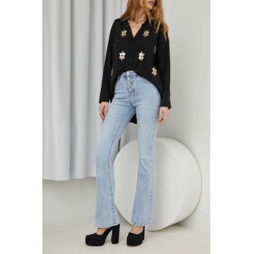 Answear Lab jeansi x colecția limitată SISTERHOOD femei high waist