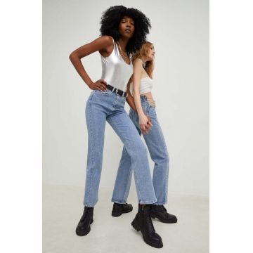 Answear Lab jeansi SISTERHOOD x colecția limitată SISTERHOOD femei high waist