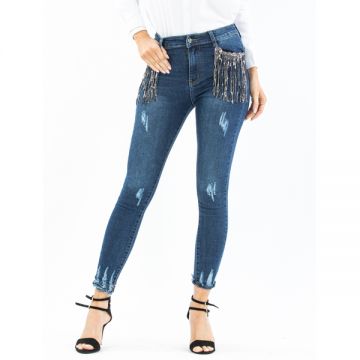 Blugi Dama Denim Leonor Albastru